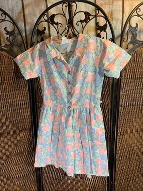 Vintage Esprit 1990’s Kid’s Age 11 Cotton Floral Dress
